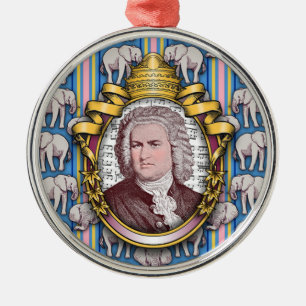 Johann Sebastian BACH Ornament Aus Metall