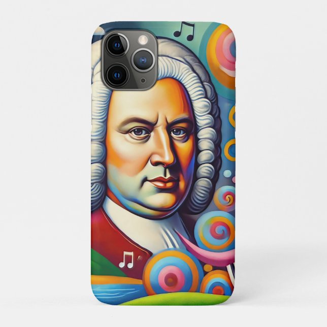 Johann Sebastian Bach Portrait Case-Mate iPhone Hülle (Rückseite)