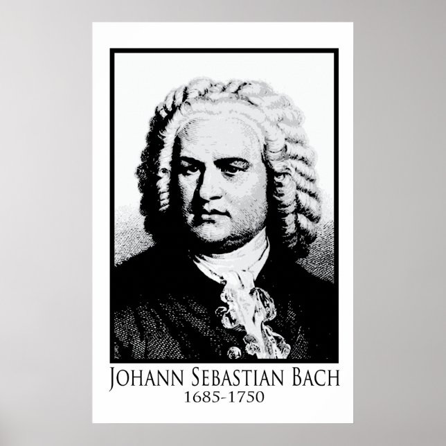 Johann Sebastian Bach Poster (Vorne)