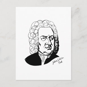 Johann Sebastian Bach Postkarte