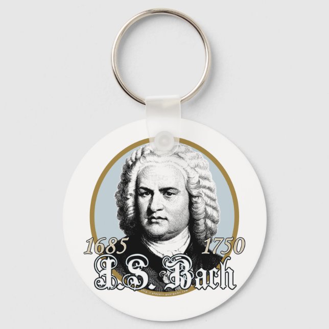 Johann Sebastian Bach Schlüsselanhänger (Vorderseite)