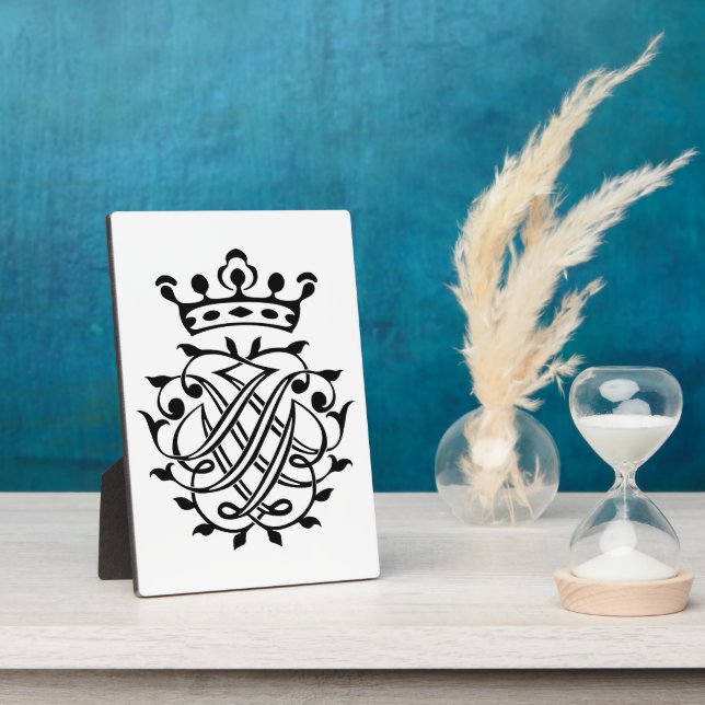 Johann Sebastian Bach Siegel Wappen Monogram Insig Fotoplatte (Seite)