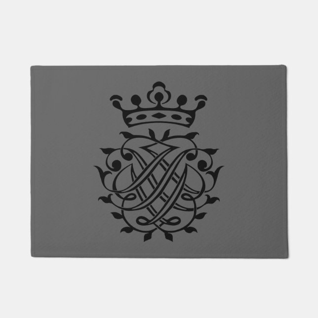 Johann Sebastian Bach Siegel Wappen Monogram Insig Fußmatte (Vorderseite)