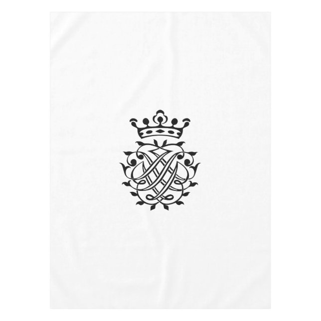 Johann Sebastian Bach Siegel Wappen Monogram Insig Tischdecke (Vorderseite)