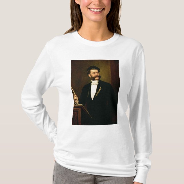 Johann Strauss, das jüngeres, 1888 T-Shirt (Vorderseite)