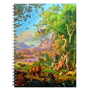 Johann Wenzel Peter Adam und Eve in Garden von Ede Notizblock