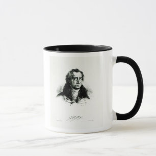 Johann Wolfgang Goethe graviert durch Delacroix Tasse