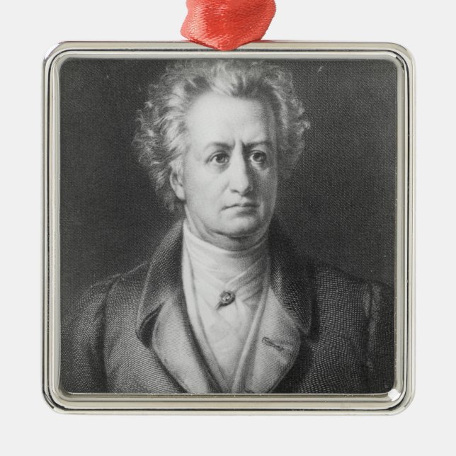 Johann Wolfgang Goethe Silbernes Ornament (Vorne)