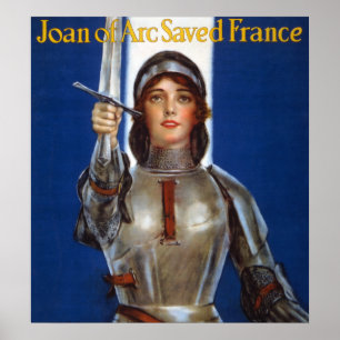Johanna von Orléans französische Heldin Ritterin N Poster