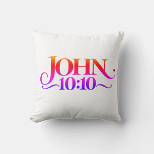 Johannes 10:10 kissen