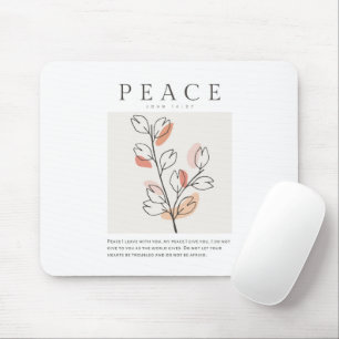 Johannes 14:27 Frieden hinterlasse ich euch Mousepad