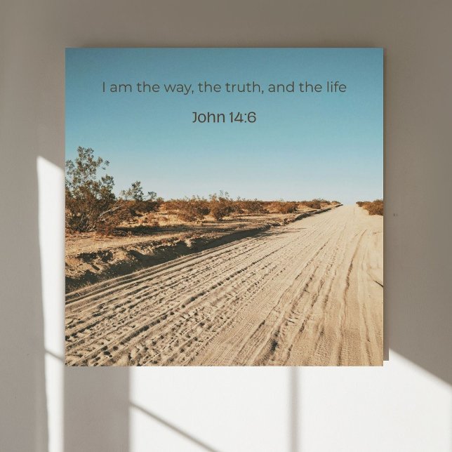 Johannes 14:6 KJV-Wandkunst – Schriftplakat Poster (Von Creator hochgeladen)
