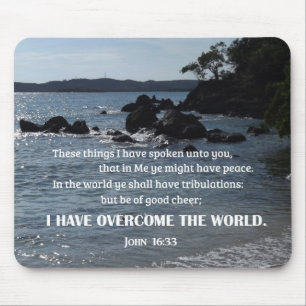 Johannes 16:33 Dies alles, was ich zu euch gesproc Mousepad