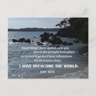 Johannes 16:33 Dies alles, was ich zu euch gesproc Postkarte