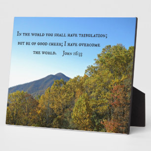 Johannes 16:33 In der Welt werdet ihr Tribulation  Fotoplatte