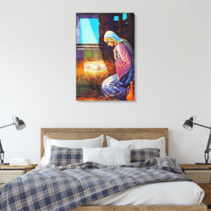 Johannes 1,14 Jesus kommt in unsere Welt Leinwand