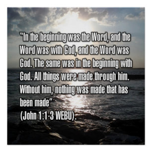 Johannes 1:1-3 WEBU Poster