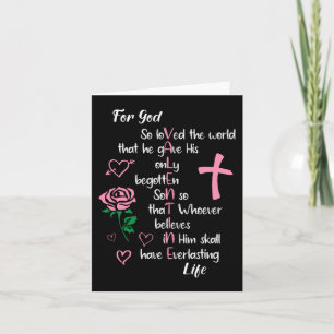 Johannes 316 denn Gott liebte so die Welt Valentin Karte