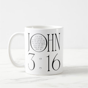 Johannes 3:16 Bibelvers Kaffeetasse