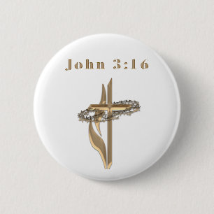 Johannes 3:16 button