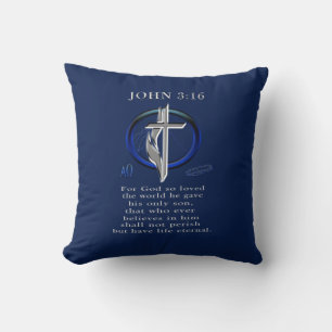 Johannes 3:16 Christlich  Kissen