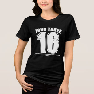 Johannes 3,16, christlicher Bibelvers Tri-Blend Shirt