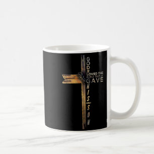 Johannes 3_16 Christliches Kreuz Bibel 2025 Update Kaffeetasse