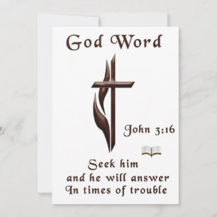 Johannes 3:16 feiertagskarte