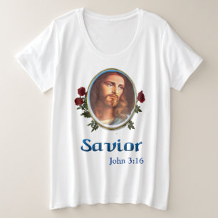 Johannes 3,16 große größe T-Shirt