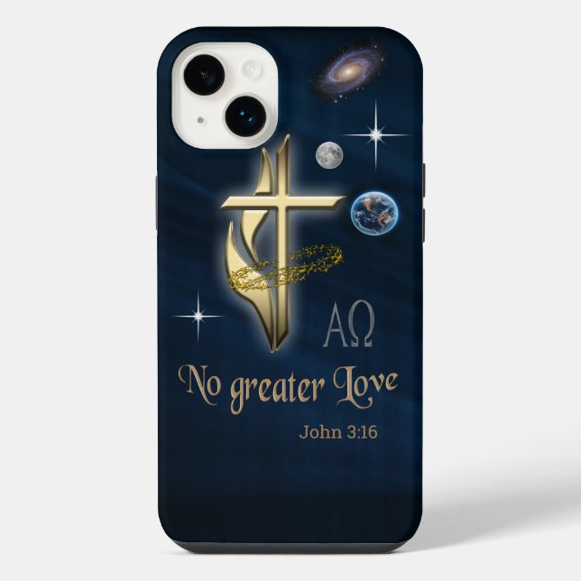 Johannes 3:16 iPhone 14 plus hülle (Rückseite)