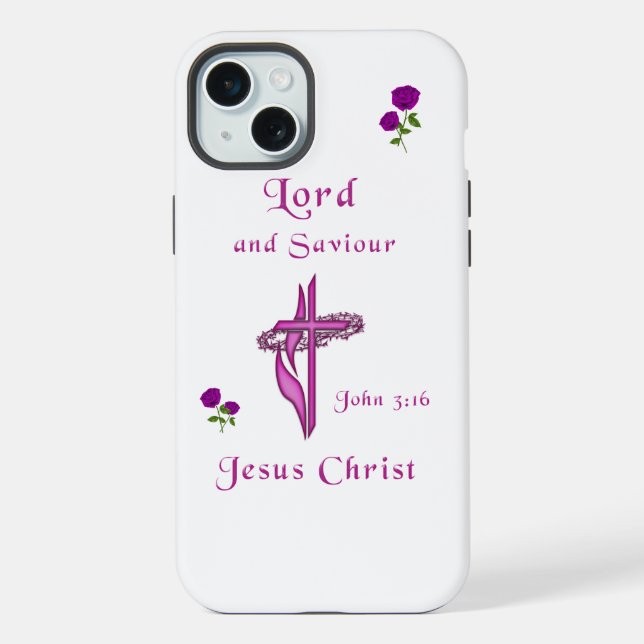 Johannes 3:16 iPhone 15 plus hülle (Rückseite)