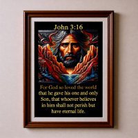 Johannes 3,16 Jesus Gesicht Roter Canyon Fluss Son