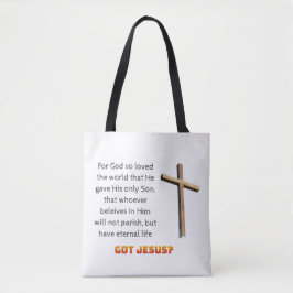 Johannes 3:16 Kreuz Tasche