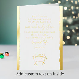 Johannes 3:16 Personalisierte Elegante Weihnachten