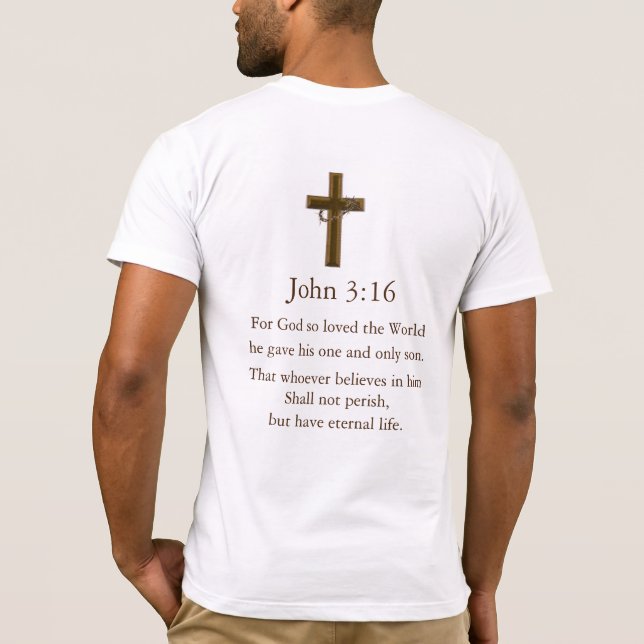 Johannes 3:16 T-Shirt (Rückseite)