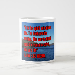 Johannes 6:63 WEBU Mug Jumbo-Tasse