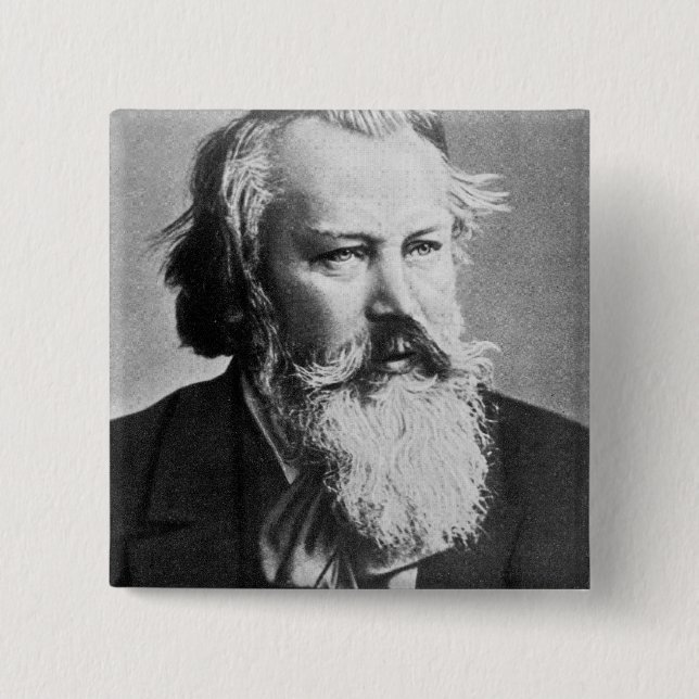 Johannes Brahms, 1879 Button (Vorderseite)