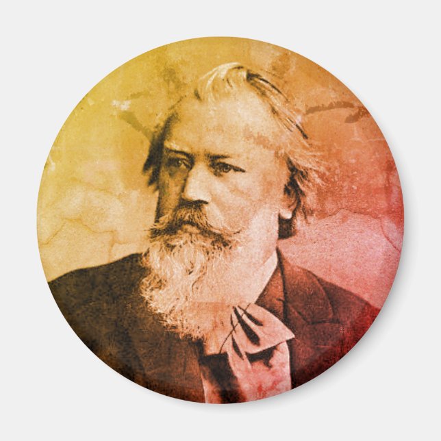 Johannes Brahms (1889) Magnet (Vorne)