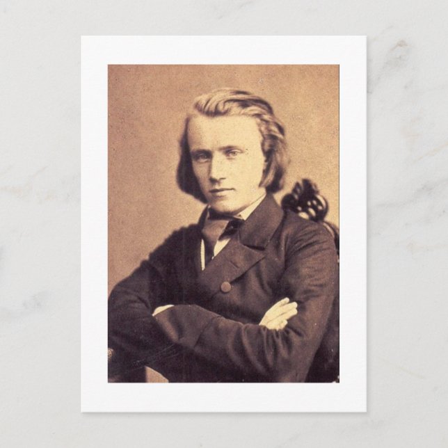 Johannes Brahms Postkarte (Vorderseite)