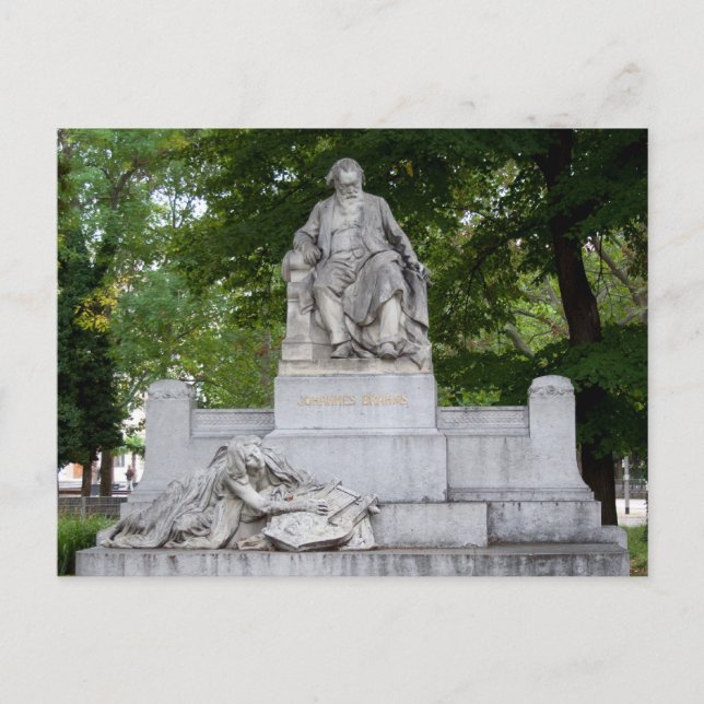 Johannes Brahms Postkarte (Vorderseite)