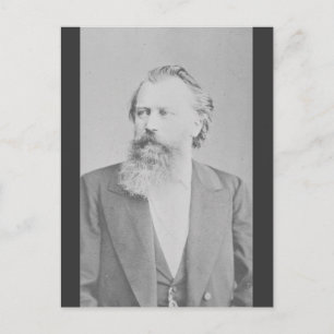 Johannes Brahms Postkarte