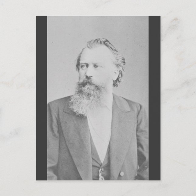 Johannes Brahms Postkarte (Vorderseite)