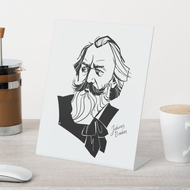 Johannes Brahms Sockelschild (In SItu)