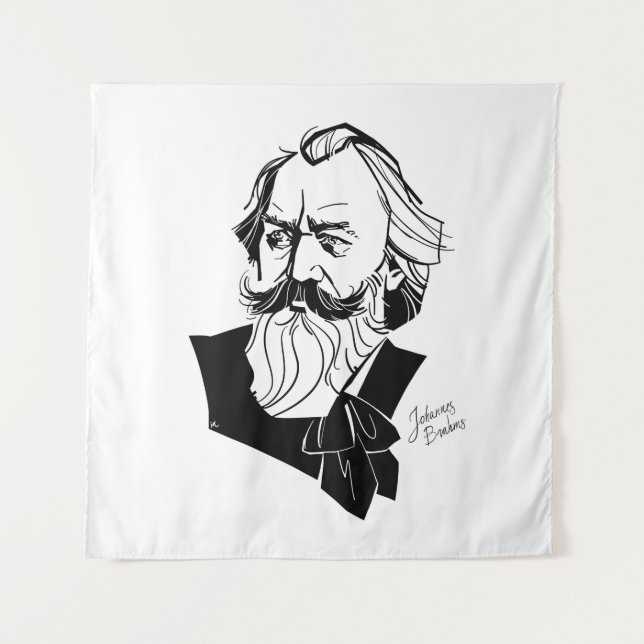Johannes Brahms Wandteppich (Vorderseite)
