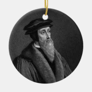 Johannes Calvin Verzierung Keramikornament