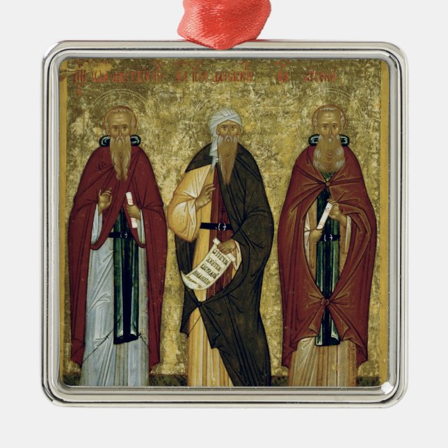 Johannes Climacus Johannes von Damaskus Ornament Aus Metall (Vorne)