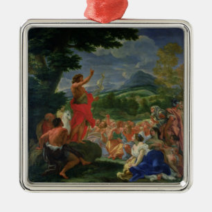 Johannes das Baptist-Predigen, gemalt vor 169 Ornament Aus Metall