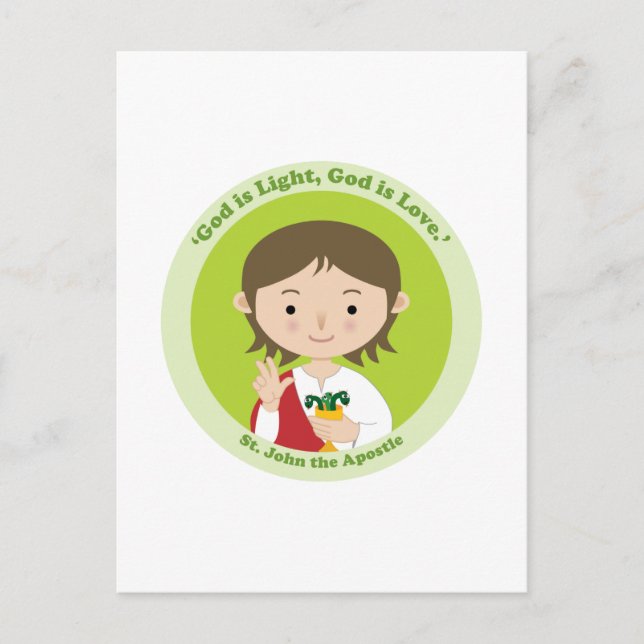 Johannes der Apostel Postkarte (Vorderseite)
