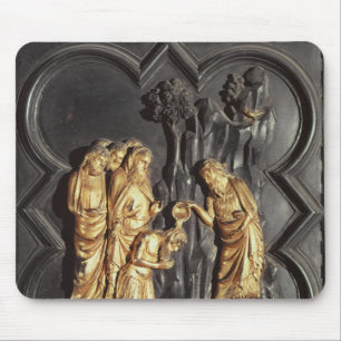 Johannes der Baptist, der im Fluss tauft Mousepad