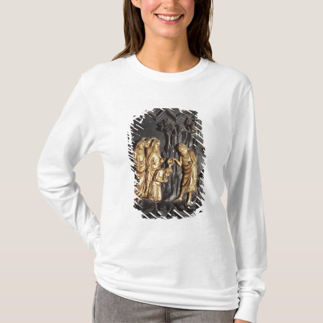 Johannes der Baptist, der im Fluss tauft T-Shirt (Vorderseite)